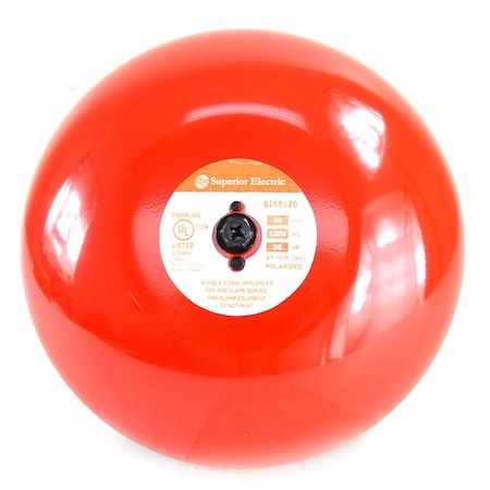 Superior Electric Fire & Security Alarm Bell, 8 Inch, 120 VAC, UL Approved BFA8120